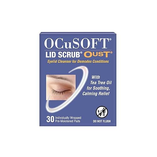 OCuSOFT Lid Scrub Oust Eyelid Cleanser, Pre-Moistened Pads, 30 ct