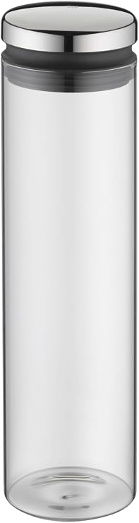 WMF Cam Saklama Kabı, 2 L, 36 cm, Kapaklı Cam Kavanoz, Geniş Dolum Ağızlı, Kahve Çekirdeği ve Müsli Saklama Kabı