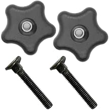 2pcs Metal Plastic Knobs and Screws Compatible with Compatible Handle Knob 1064161 and 922260 Lawn Mower Parts