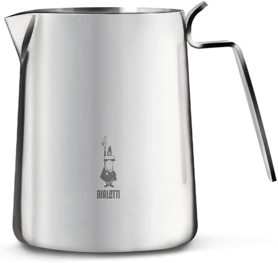 Bialetti 1807 Milk Jug "Bricco" 50Cl, Stainless Steel, Silver, 30 x 20 x 15 cm