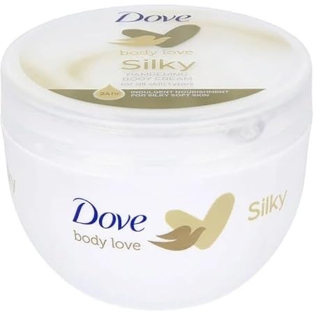 Dove Nourishment Body Cream Silky All Skin Types 300 ml Pack of 4
