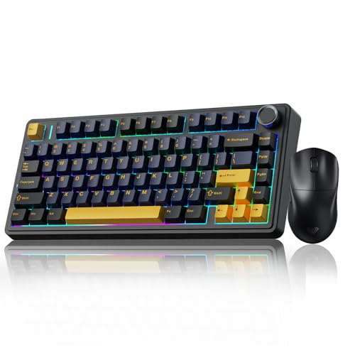 AULA F75 Wireless Mechanical Keyboard SC800 Wireless Gaming Mouse