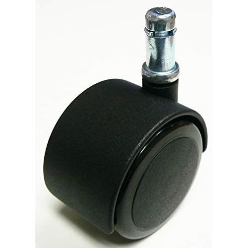 2 50mm Soft Wheel Chair Caster with 38 x 1 Grip Ring, Pack of 5