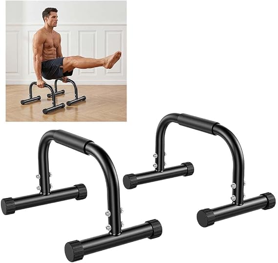 Parallettes Bars, High Dip Calisthenics Push Up Bars, Heavy-Duty Handstand Bars for Home Gym Parallel Dip Bars, 440lbs Weight Capacity
