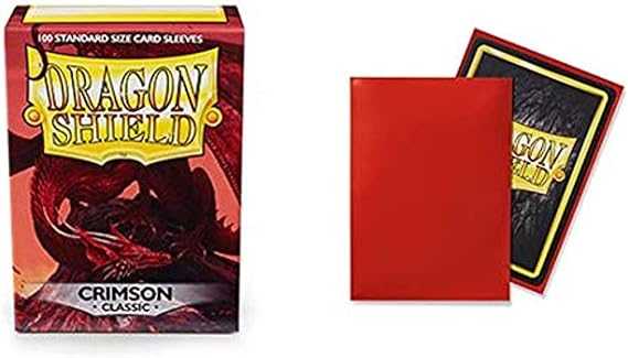 Dragon Shield Classic Crimson Standard Size 100 ct Card Sleeves Individual Pack