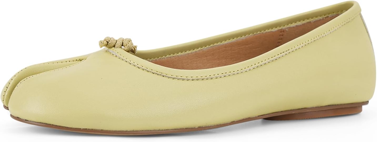 Tabi Shoes Women Split Toe Ballet Flats Comfort Work Shoes
