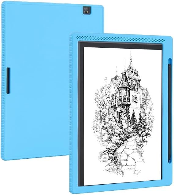 Case Compatible with Bigme B1051C /B1051C Pro /B1051 10.3-inch Tablet Soft Silicone Shockproof Protection Cover with Stylus Holder(Blue)