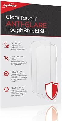 BoxWave Screen Protector Compatible with Samsung Galaxy A6 2018 - ClearTouch Anti-Glare ToughShield 9H 2-Pack, Anti-Glare 9H Tough Flexible Film Screen Protector