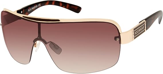 Rocawear Metal Shield UV400 Protective Rectangular Sunglasses.