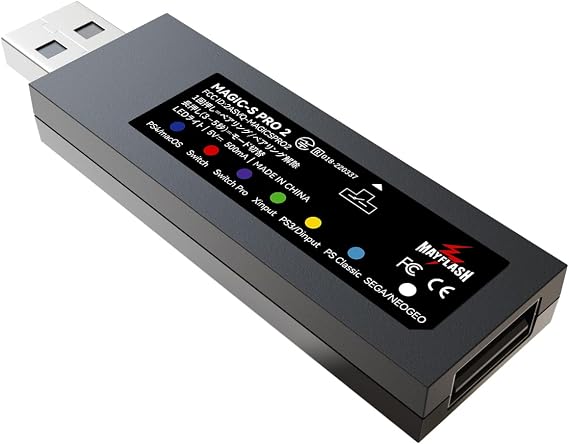 Mayflash MAGIC-S PRO 2 Wireless Controller Adapter for PS4 PS3 Switch Neogeo Mini macOS SEGA PS Classic & PC Official Japanese Version