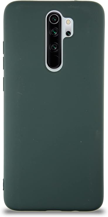 KZY İletişim Xiaomi Redmi Note 8 Pro ile Uyumlu Kapak İçi Kadife Lansman Silikon Kılıf - Yeşil