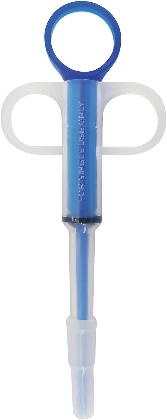 JorVet Pet Piller | Soft Silicone Tip Pill Dispenser for Dogs with Finger Rings for Enhanced Control | Ideal for Tablets & Capsules | Easy Medication Administration Tool | Blue Single