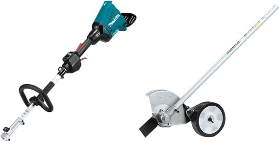 Makita XUX01Z 18V X2 (36V) LXT Lithium-Ion Brushless Cordless Couple Shaft Power Head (Tool Only), and EE400MP Edger Attachment