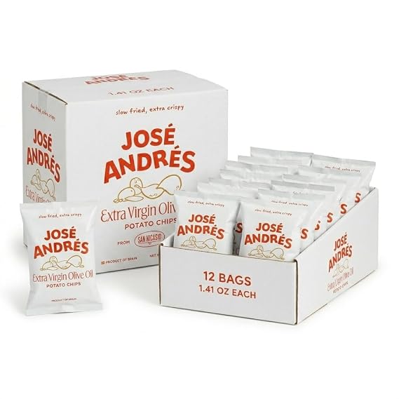 Jose Andres Foods Potato Chips, 1.41 oz, 12 Pack