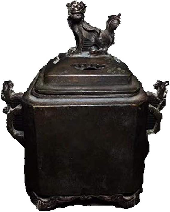 Fashion158 Copper incense Burner Guanyin Buddha statue Lion PI xiu pen Shelf Lnkstone retro Nostalgia Practical Collection Phase