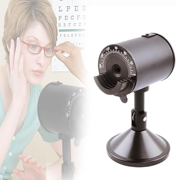 JOSBY Retinoscope Schematic Eye Model Eye, Optical Retinoscopy Optometry Teaching Tool, Range of The Diopter: -5.00D to +4.00D, Adjustable Angle& Diopter Design, for Retinoscopy Practice