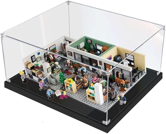 Acrylic Display Case Compatible with Lego Ideas The Office 21336 - Dust Resistant(3mm)