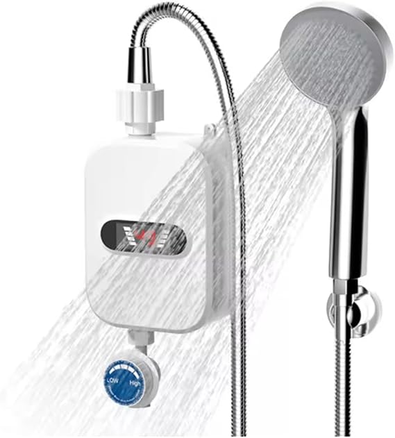Electric Hot Water Heater Digital Display Instant Heating Machine 110V Tankless Water Heater for Bathroom Hot Water Shower