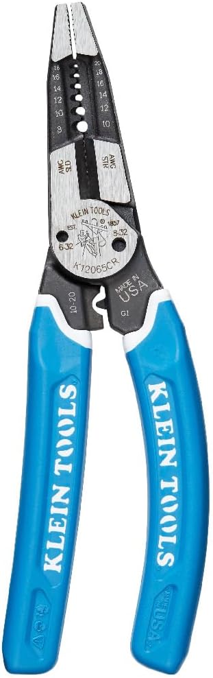 Klein Tools K12065CR Wire Stripper, 8.3 inches 211 mm