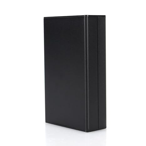 Aluminum Project Enclosure Box, Electronic Project Enclosures Case, 80 * 50 * 20mm Black Surface PCB Instrument DIY Electronic Cooling Case for PCB Board DIY