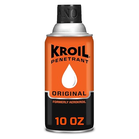 Kroil Aerokroil Penetrant - Rust Penetrating Lubricant - Corrosion Inhibitor Oil for Chains, Hinges & Stuck Metal Parts - Home & Industrial Use - Aerosol - 10 oz - 1 Pack (KS102)