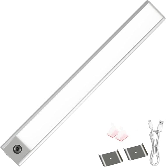 Under Cabinet Lighting, 12" Rechargeable Light Indoor, CL-01 Magnetic Dimmable Closet Lights, Under Counter Lights for Kitchen