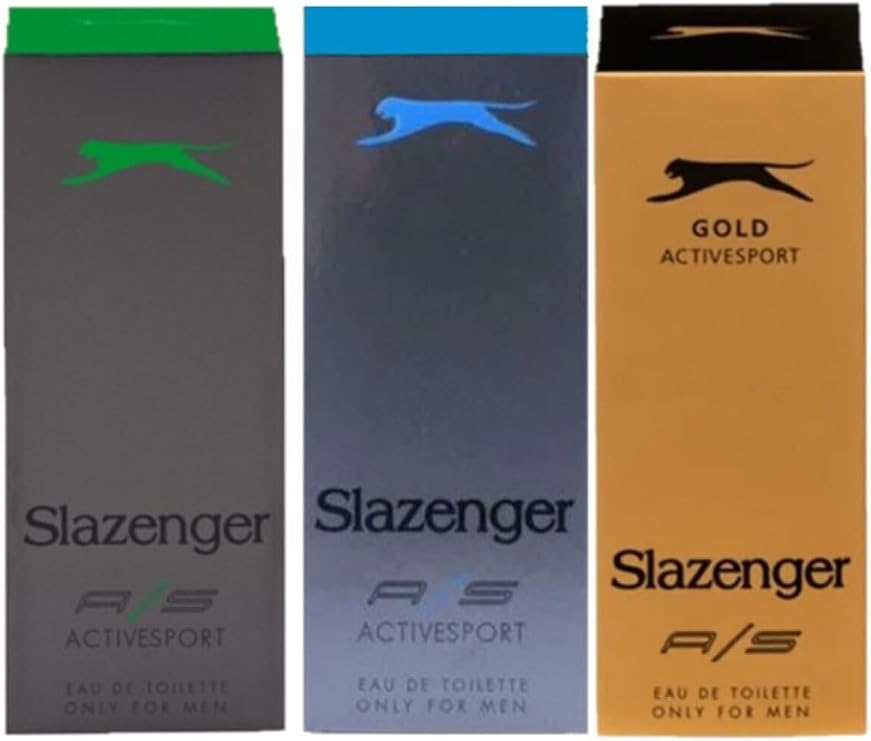 Slazenger 3X 125Ml Karma Parfüm Seti Gold Mavi Yeşil Active Sport