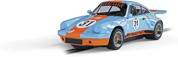 Scalextric Porsche 911 RSR 3.0 Gulf #31 1:32 Slot Race Car C4304, Burgandy