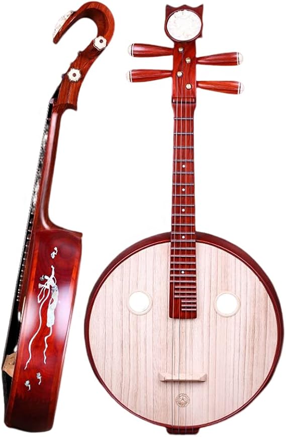 KAFELE Rosewood Zhongruan Length 89Cm Panel Width 40Cm Height 9Cm Including Oxford Cloth Backpack Professional Performance/Teaching/Grading