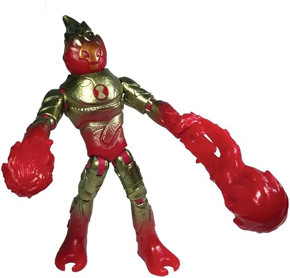 Ben 10 -Ben 10 Ben66A10 Aksiyon Figürleri Metalik Tema-Heatblast