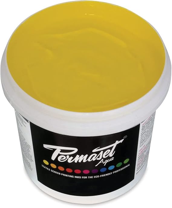 Permaset Aqua 1 Litre Fabric Printing Ink - Process Yellow