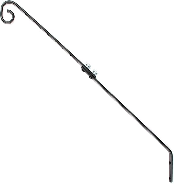 Roamwild PestOff Large Bird Feeder Adjustable Hanging Bracket Hook Hanger for Outdoors (Deck Bracket)