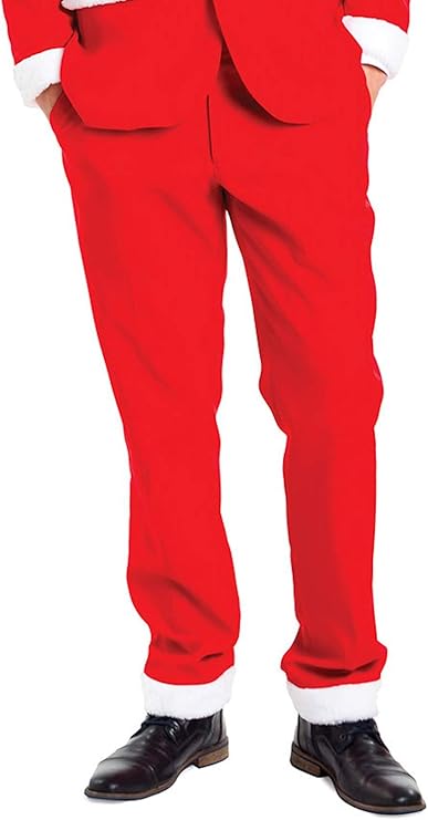 Tipsy Elves Men's Christmas Holiday Suit Pants - Ugly Christmas Sweater Inspired Slacks for Men