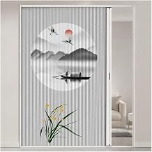 Retractable Folding Partition Door, Accordion Door Room Divider With Aluminum Alloy Track, Space-Saving Privacy Screen For Closet, Living Room, Kitchen(160x203.2cm(63.0x80in))