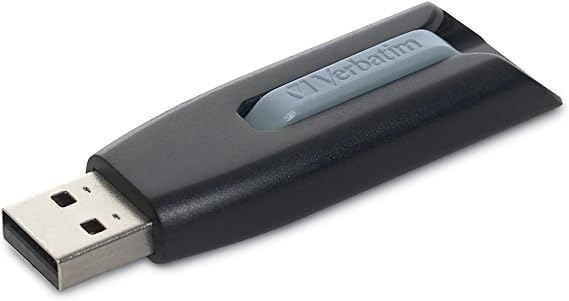 VER49189 - Verbatim 128GB Store n Go V3 USB 3.0 Flash Drive - Gray