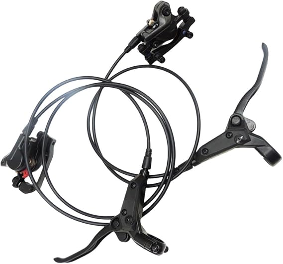 Mountain Bike Hydraulic Disc Brake Set, Left and Right with Aluminum Alloy Levers Calipers, 850mm Front 1450mm Rear Oil Pipe, for MTB Cycling