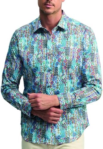 Robert Graham Mens Merola Long Sleeve Woven Button Down Shirt