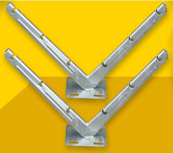 exproyzk Razor Wire Bracket - Barb Wire Extension Arm - Fence Barbed Wire Bracket - Hot-dip Galvanized V Bracket - 1 Pair