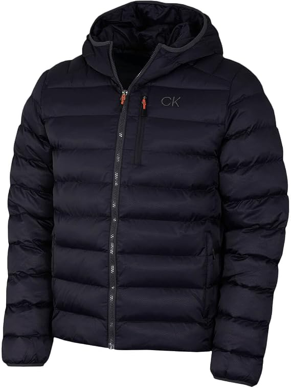 Calvin Klein Mens 2026 San Gabriel Padded Woven Jacquard Jacket