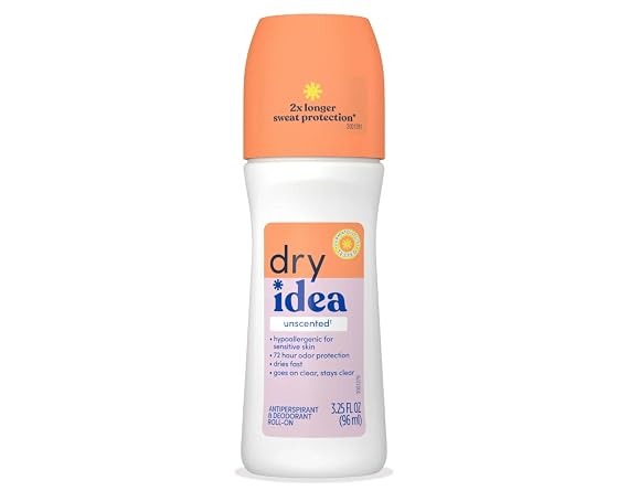 Dry Idea Antiperspirant Deodorant, Unscented, 3.25 Ounces