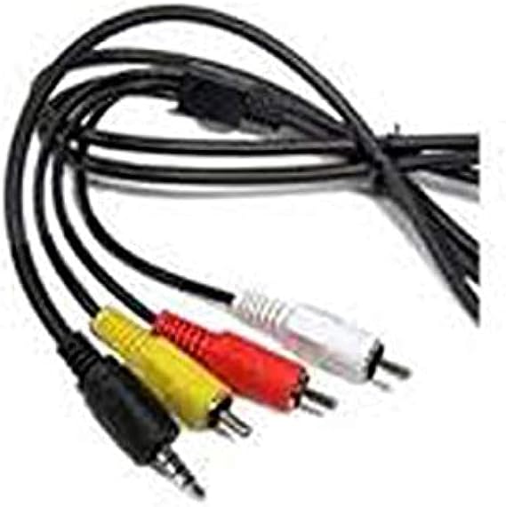 VMC-20FR Audio Video AV RCA Cable Cord Replacement Compatible with Select Sony Digital Camcorders (Compatible Models Listed in the Description Below)