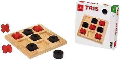 Dal - Tris Gioco, Wood, Black and Red, 054239