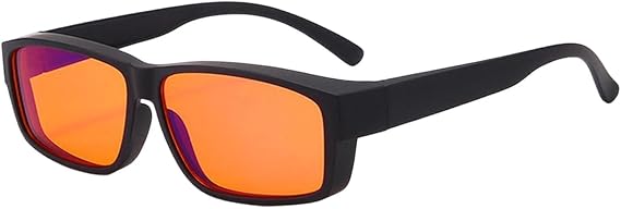 Blue Light Blocking Glasses, Gaming Glasses for Computer Use, Lightweight Anti Glare Gamer Glasses with UV Protection for Screens, TVs, Mobile Phones, Professional Filter for Pro Gamers, Amber