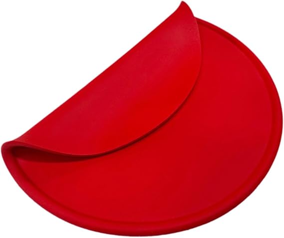 Silicone Pizza Crust, Silicone Dough Pizza, Pizza Pan, Easy to Use Kitchen Tools, Pastry Tray, Training Props, Pizza Throw, Red