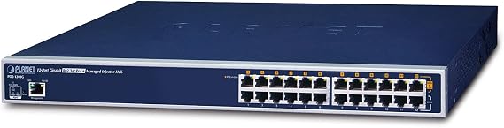 POE-1200G 12-Port 802.3af Gigabit Power Over Ethernet Web Managed Injector Hub (200W)