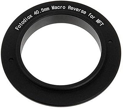 Fotodiox 40.5mm Filter Thread Macro Reverse Mount Adapter Ring for MFT Micro 43 Four Third Cameras Fits Olympus