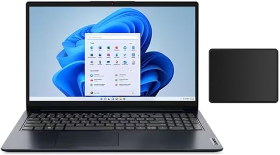 Lenovo Ideapad 1i 15.6" Full HD Touchscreen Laptop |Intel Core i5-1334U|Intel Iris Xe Graphics|WiFi|Blue|Copilot| 16GB RAM | 512GB SSD |Windows 11 Home |Bundle with Mouse Pad