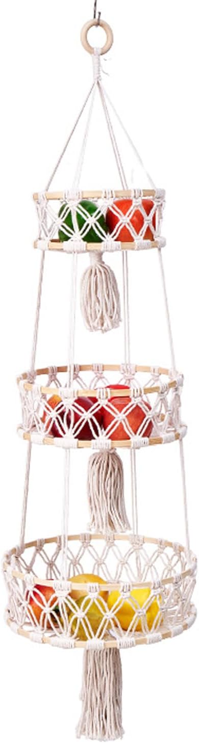 3-Tier Woven Hanging Fruit Basket (1)