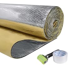 Car Sound Deadening Material, 3/8'' Thick Self Adhesive Automobile Floor/Door/Engine Bay Noise Heat Insulation for Cars (32 sq.ft(116''x39''))