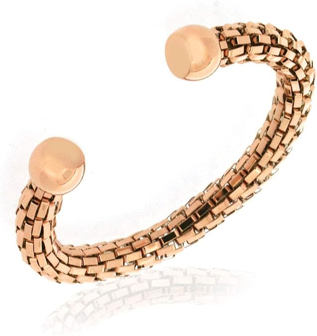 Rose Gold-Tone Open End Chunky Mesh Bracelet, 8.5"